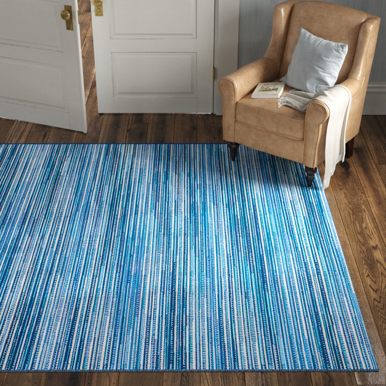 Bocana Aqua/Blue Indoor/Outdoor Rug & Reviews Birch Lane